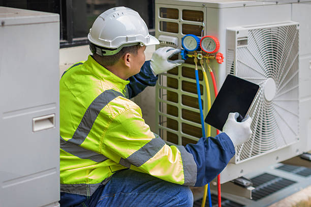 Professional Hvac technician working in Mc Graw, NY